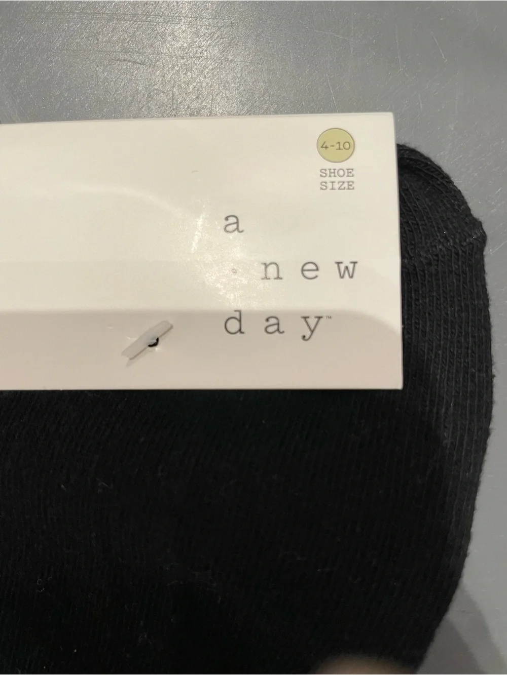 A New Day Women's 12pk Low Cut Socks Black/White 4-10 Shoe Size New